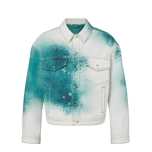 Louis Vuitton spray denim jacket