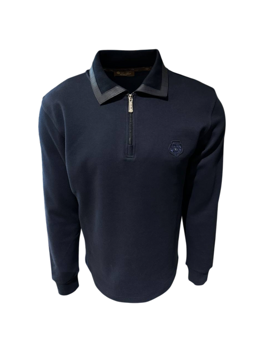 Loro Piana men's classic quarter-zipper