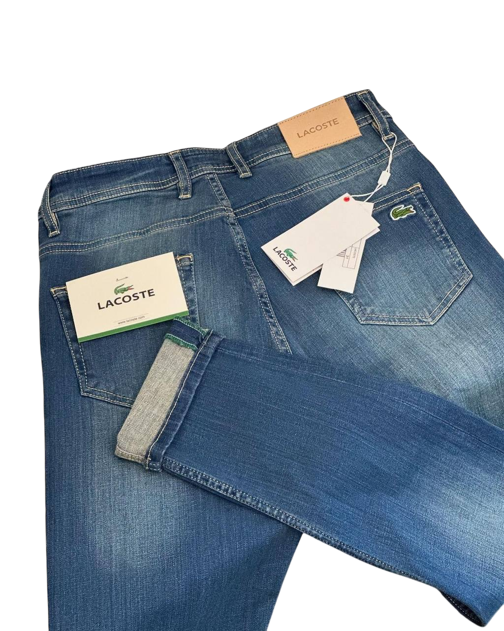 Lacoste jeans with small embroidered crocodile