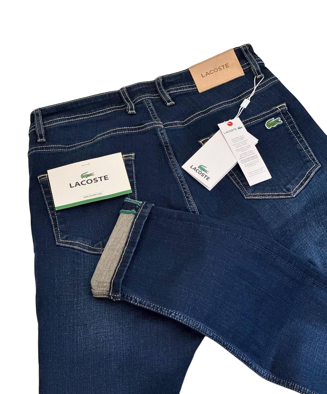 Lacoste jeans with small embroidered crocodile